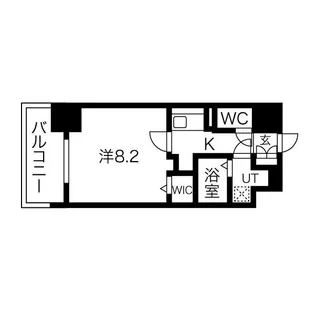エスグランデ難波グランツ(旧:ミラージュパレス難波グランツ)【8階】の間取り