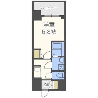 ジアコスモ江戸堀パークフロント【3階】の間取り