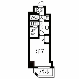 ファーストフィオーレ谷町六丁目フェリシア【14階】の間取り