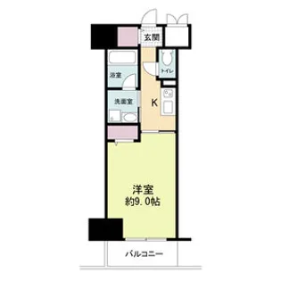 ドゥーエ立売堀【9階】の間取り
