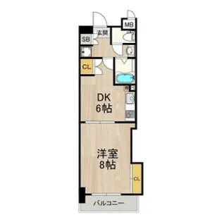 コンソラーレ日本橋【2階】の間取り