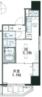 Wave on Horie Tower【13階】の間取り