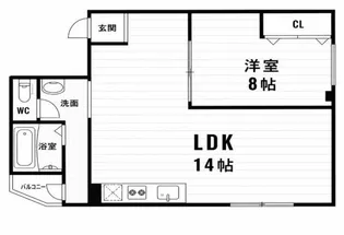 鈴江マンション【2階】の間取り