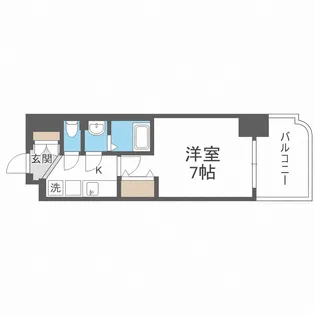 Luxe西長堀【15階】の間取り