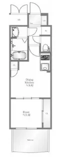 ラシュレエグゼ夕陽丘【11階】の間取り