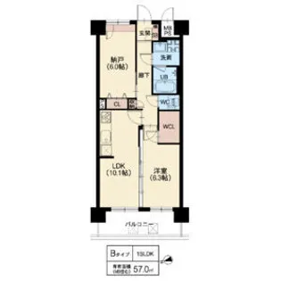 スプランディッド難波WESTⅡ【2階】の間取り