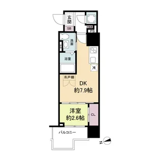 セレニテ難波プリエ【5階】の間取り