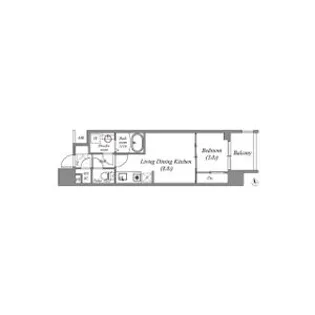 ArtizA瓦屋町Ⅰ【6階】の間取り
