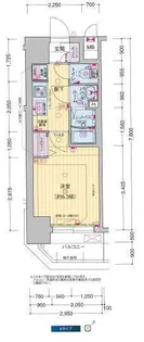 プレサンスDOMECITYコレーレ【5階】の間取り