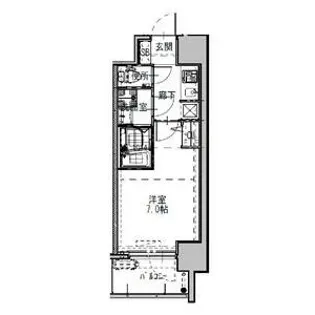 S-RESIDENCEドーム前千代崎【2階】の間取り