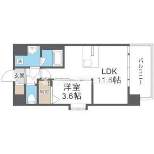 Alivis浪速東SoL TERRACE【3階】の間取り