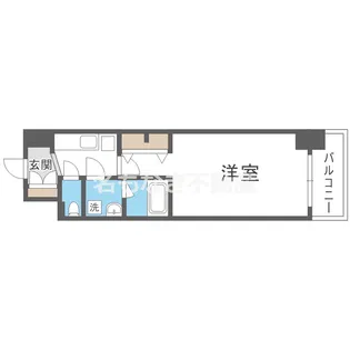 セイル淀屋橋【7階】の間取り