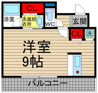 サンライズヒルズ上町台地【201号室】の間取り