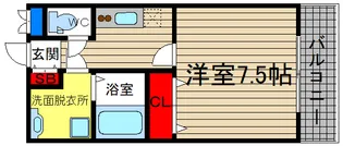 casa 都丘Ⅱ【1階】の間取り