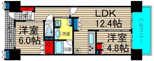 ローレルアイ堀江【12階】の間取り