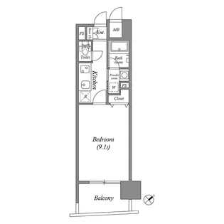 千種アヴァンギャルドプレイス【4階】の間取り