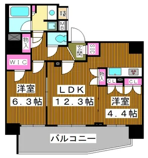 シーフォルム板橋3【10階】の間取り