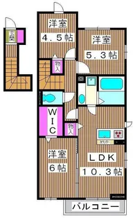 ウエストパーク西台【2階】の間取り