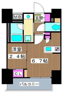 ワンルーフレジデンス板橋大山【3階】の間取り