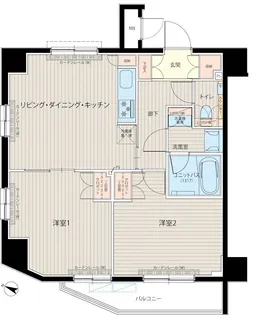 ルーブル中板橋六番館【2階】の間取り