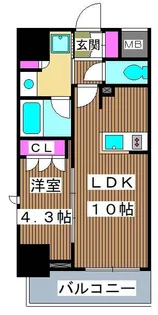 ラティエラ板橋【5階】の間取り
