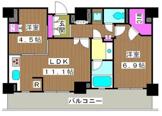 ウィルテラス滝野川【3階】の間取り