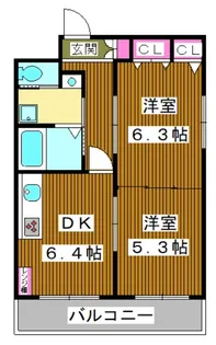 グラースビ高島平【403号室】の間取り