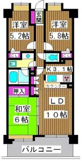 コンフォリア板橋仲宿【9階】の間取り