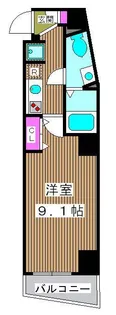 ジーベック大山【8階】の間取り