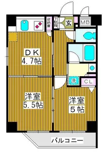 フェニックス板橋【6階】の間取り