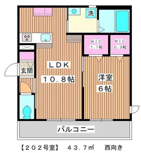 ファミール常盤台1【1階】の間取り