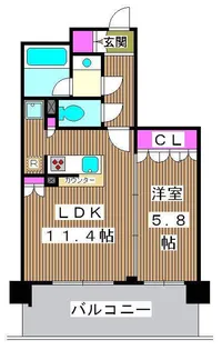 ブレス上池袋【2階】の間取り