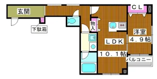ミュールノワール【2階】の間取り