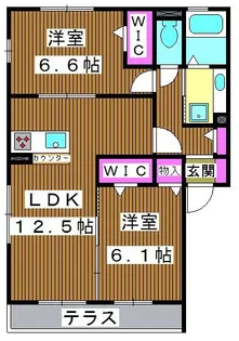 アリーズ浮間【2階】の間取り