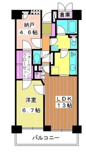 板橋パークホームズ【14階】の間取り