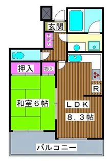 板橋本町グリーンパーク【309号室】の間取り
