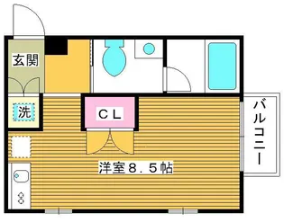 アッシュ大山【2階】の間取り