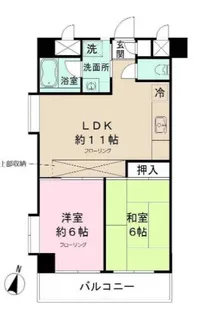 オーベルジュ桐ヶ丘【1階】の間取り