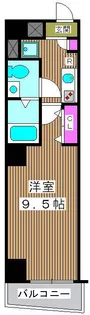 ジーベック大山【6階】の間取り