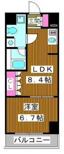 アルコバレーノ蓮根2【2階】の間取り