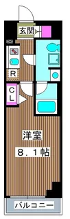 パティーナ東武練馬【210号室】の間取り