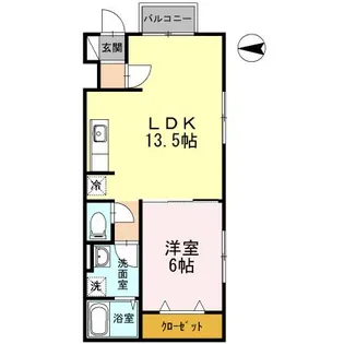 ソワーニュ【1階】の間取り