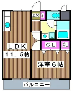 ルミエールときわ台【1階】の間取り