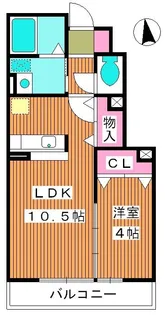 ハイブリッジMS【1階】の間取り
