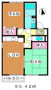 ガーデニア【2階】の間取り