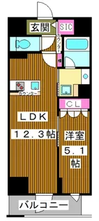 メゾンクロロ【3階】の間取り