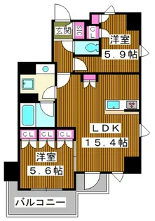 メゾンクロロ【6階】の間取り
