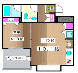 ラナイクラシコ【2階】の間取り