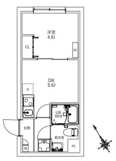 フラシア東武練馬【1階】の間取り