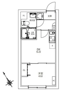 フラシア東武練馬【3階】の間取り